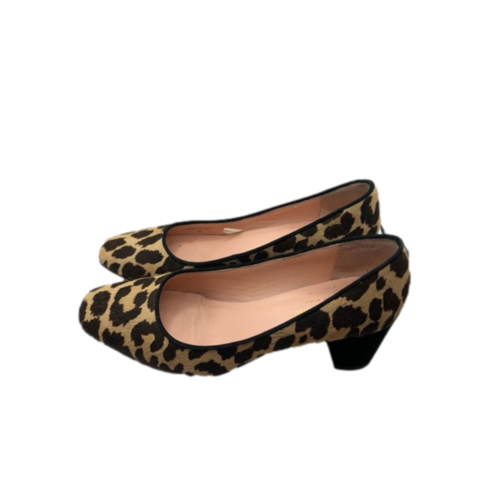 Kate Spade Serene cow fur leopard print pumps womens 6